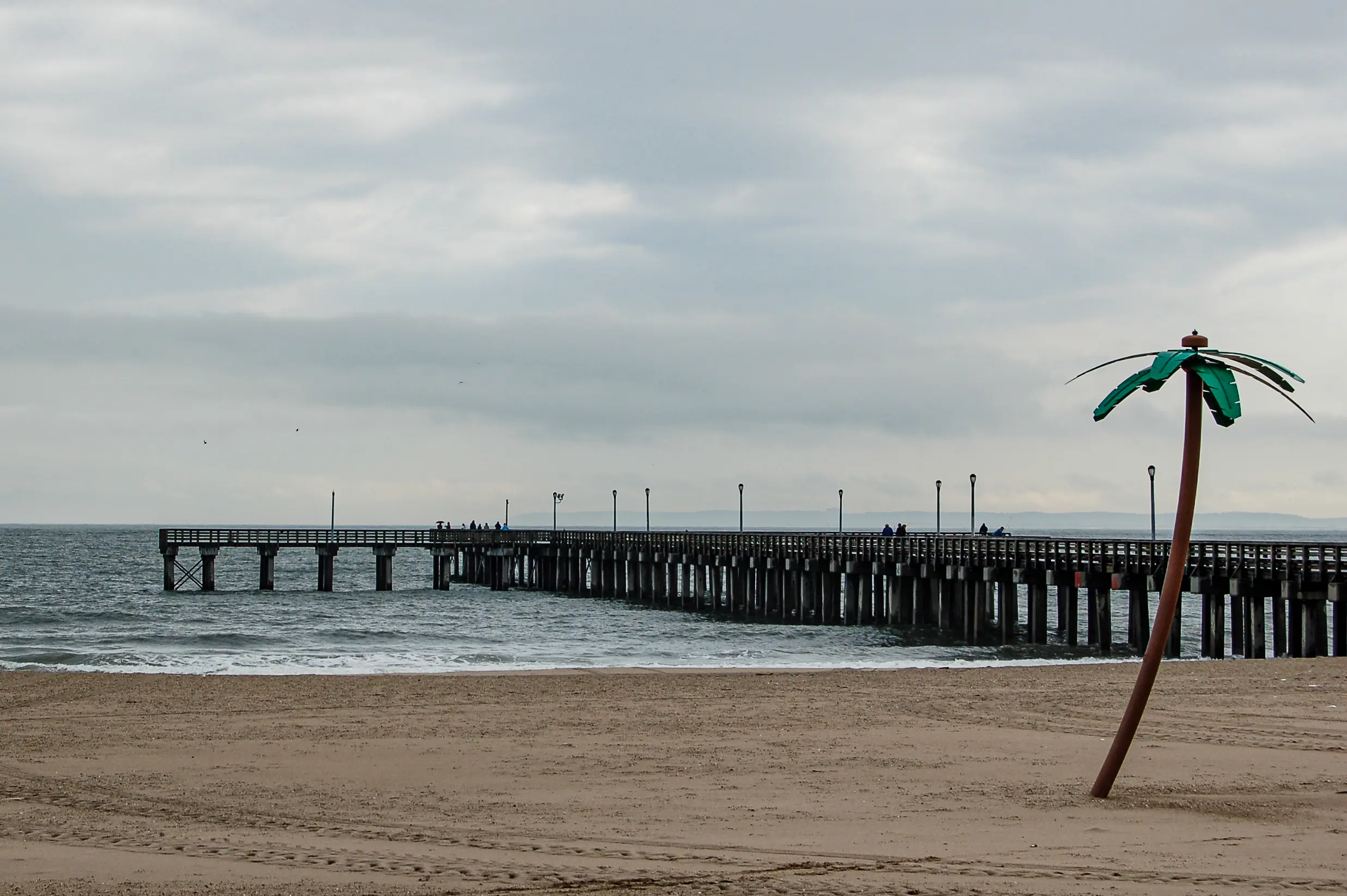 Coney Island boardwalk in the offseason.