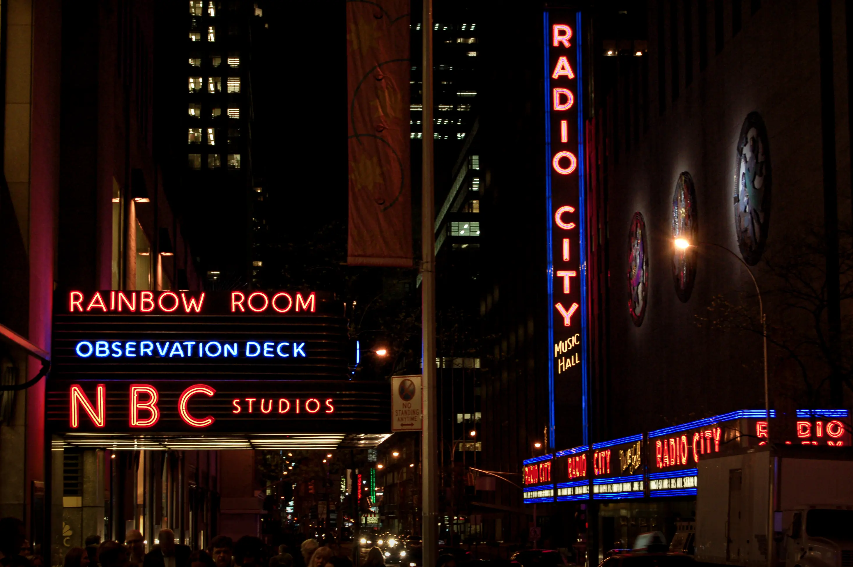 Walking around NYC at night
