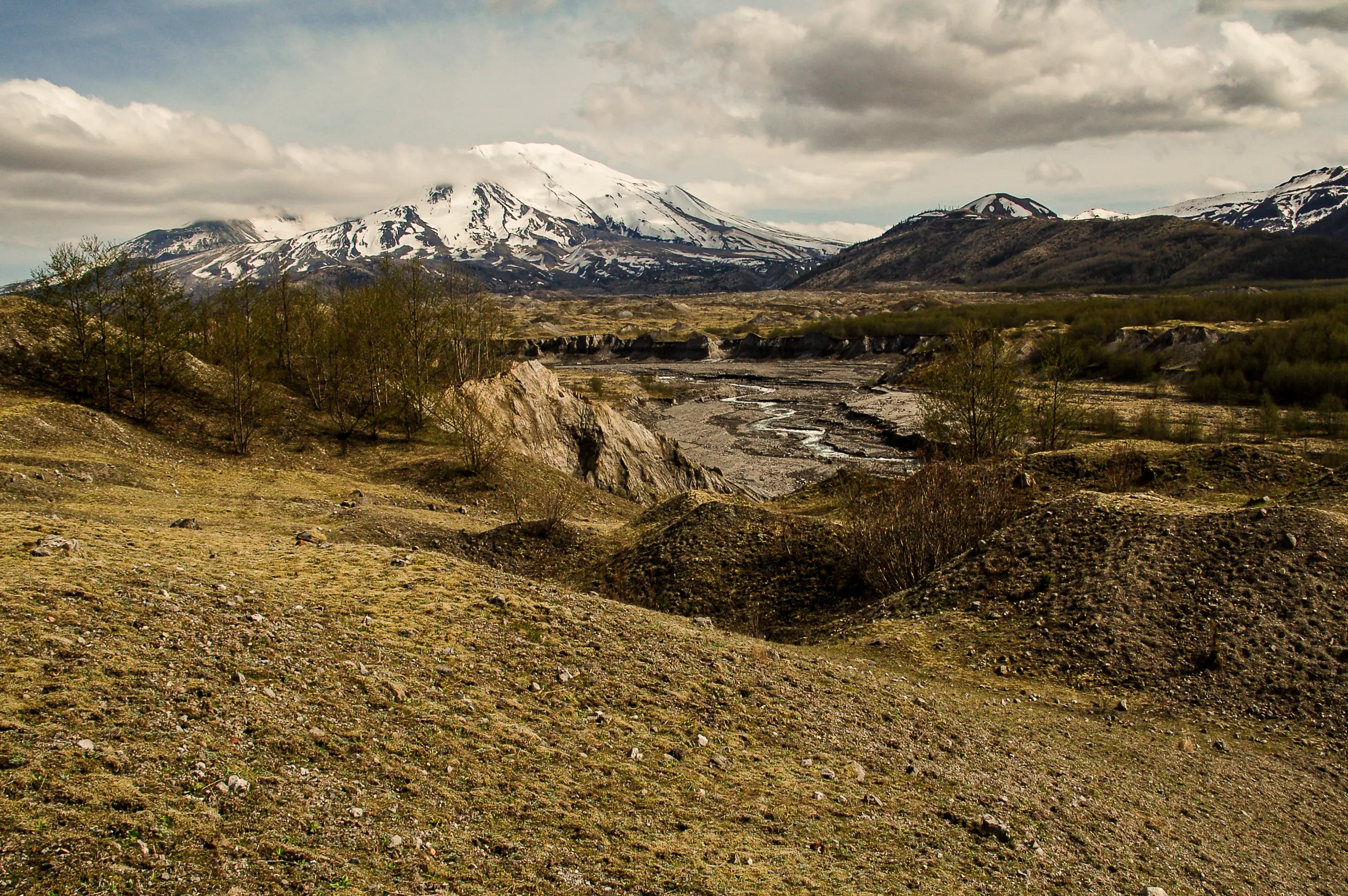 Hiking and exploring the areas around Mt. Saint Helens.