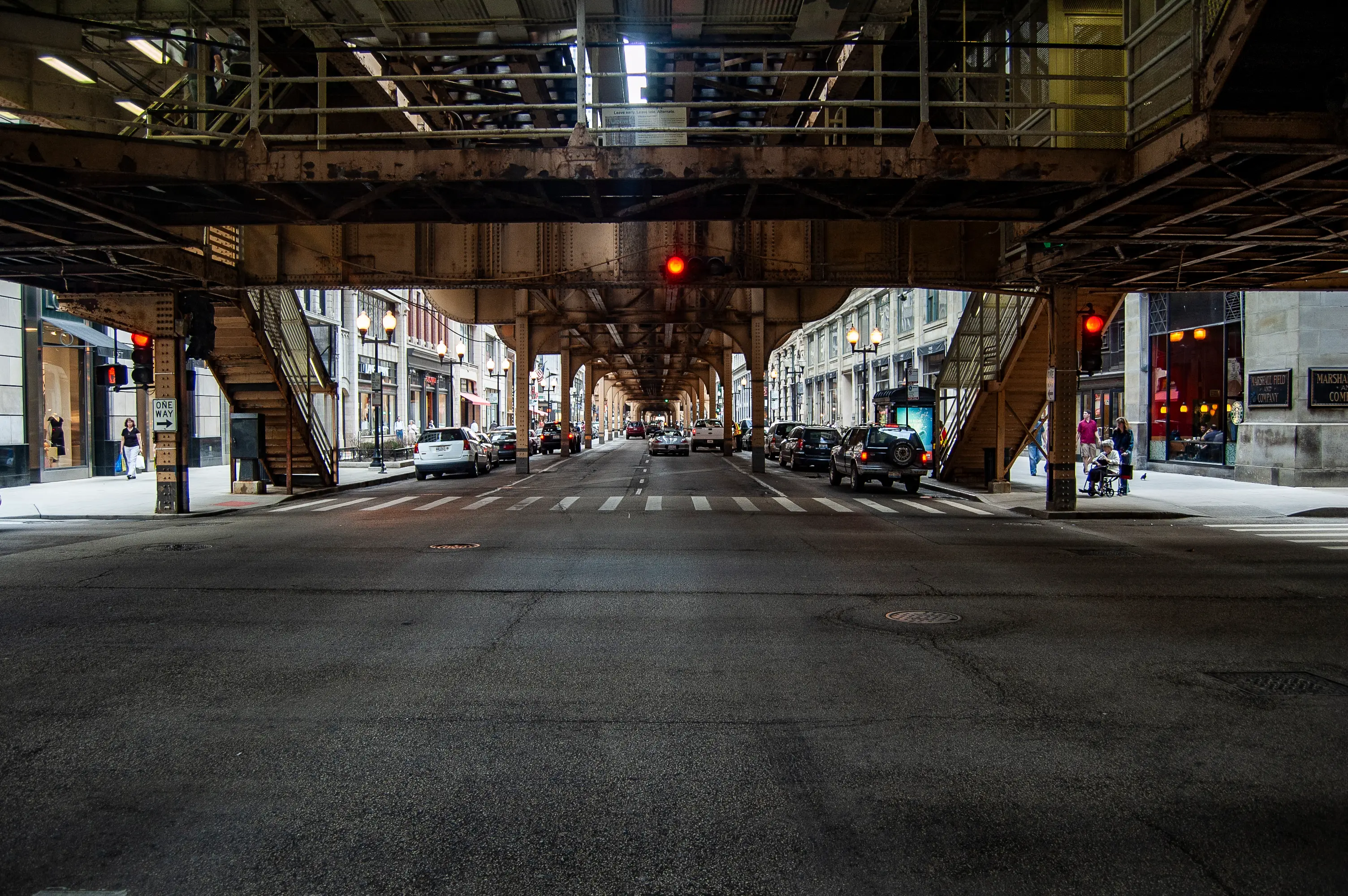 Lake Street, downtown (loop) area