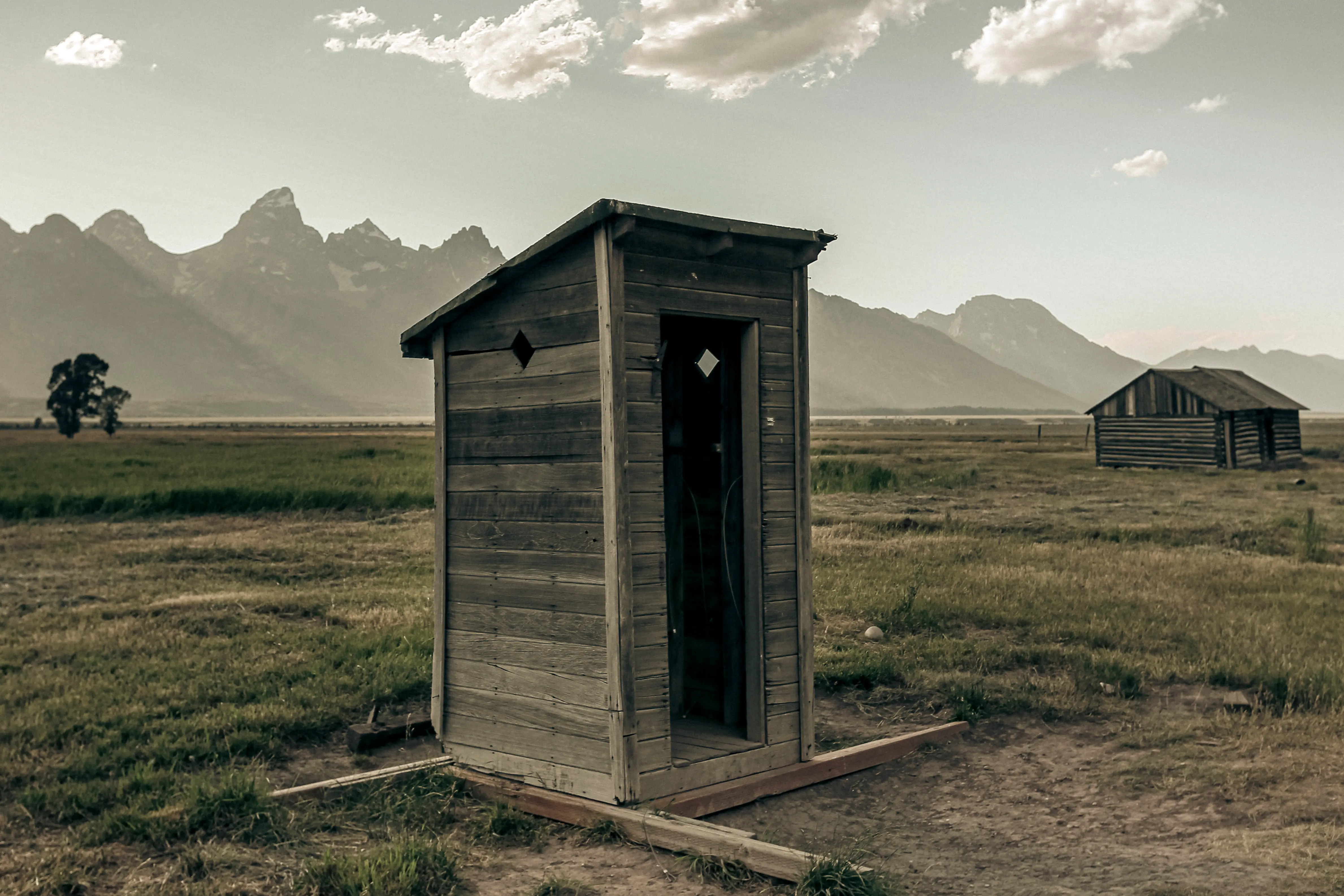 The jagged peaks of the Grand Teton range in Wyoming.