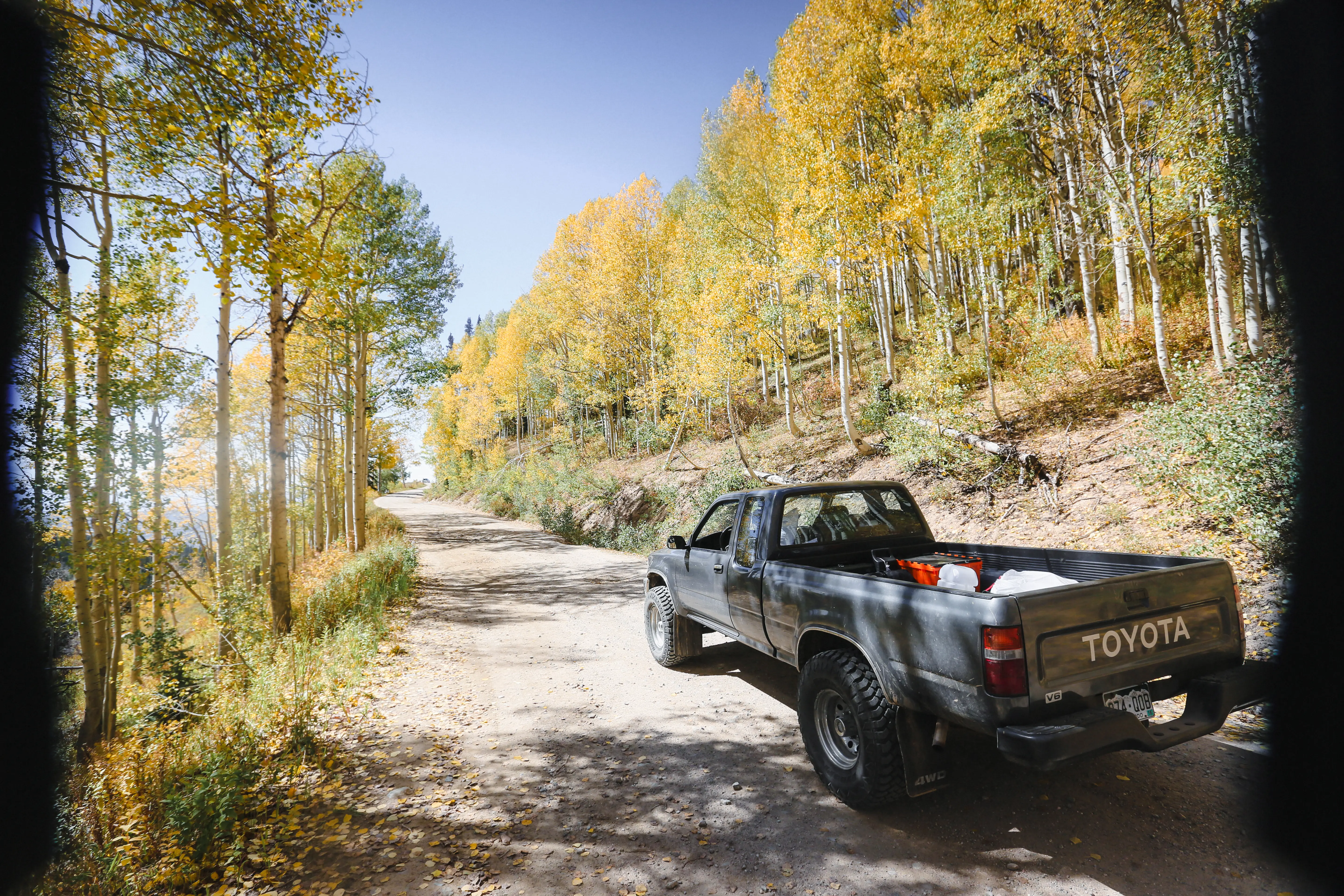 Mountain views along a Colorado scenic byway in the San Juan range.