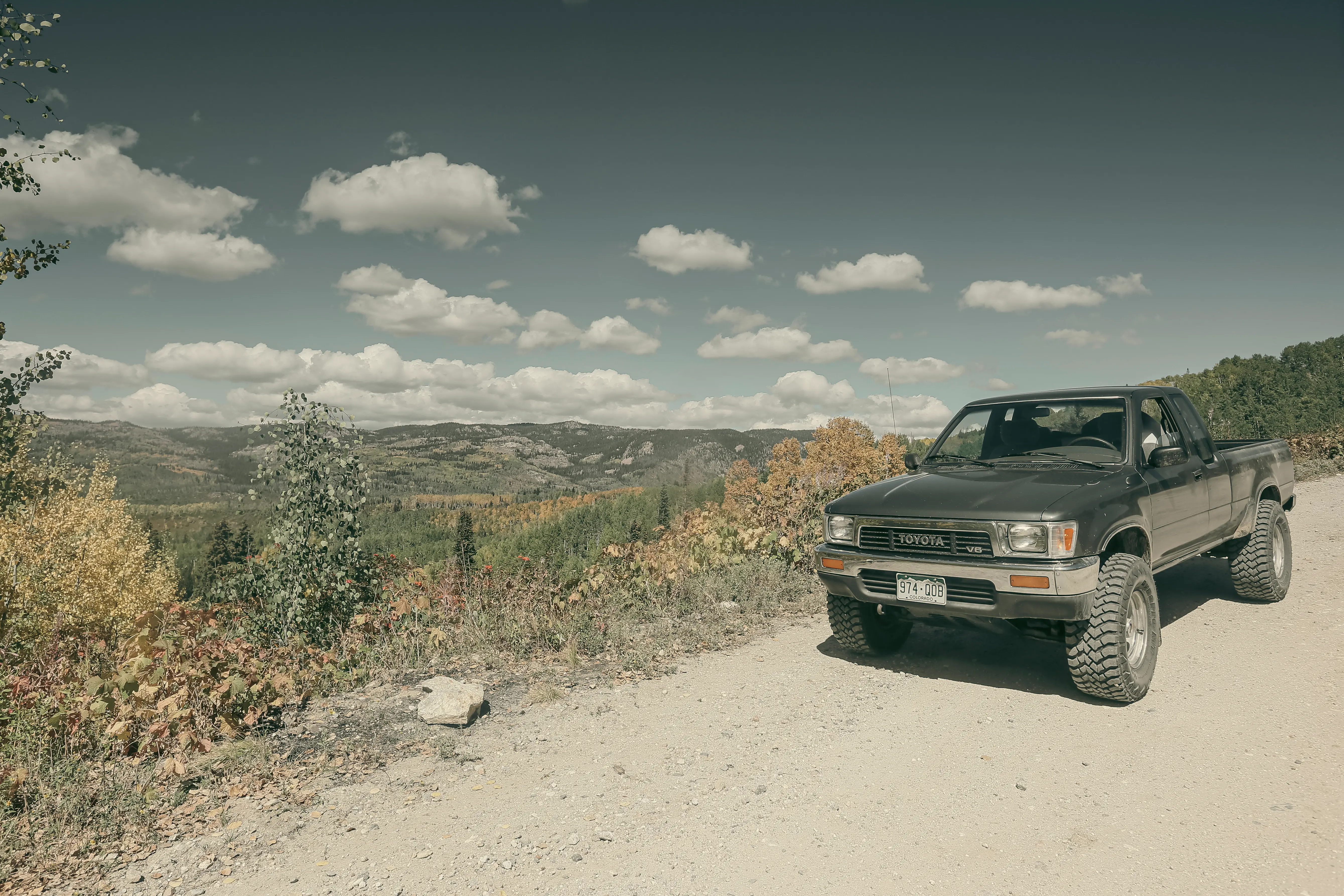 Mountain views along a Colorado scenic byway in the San Juan range.