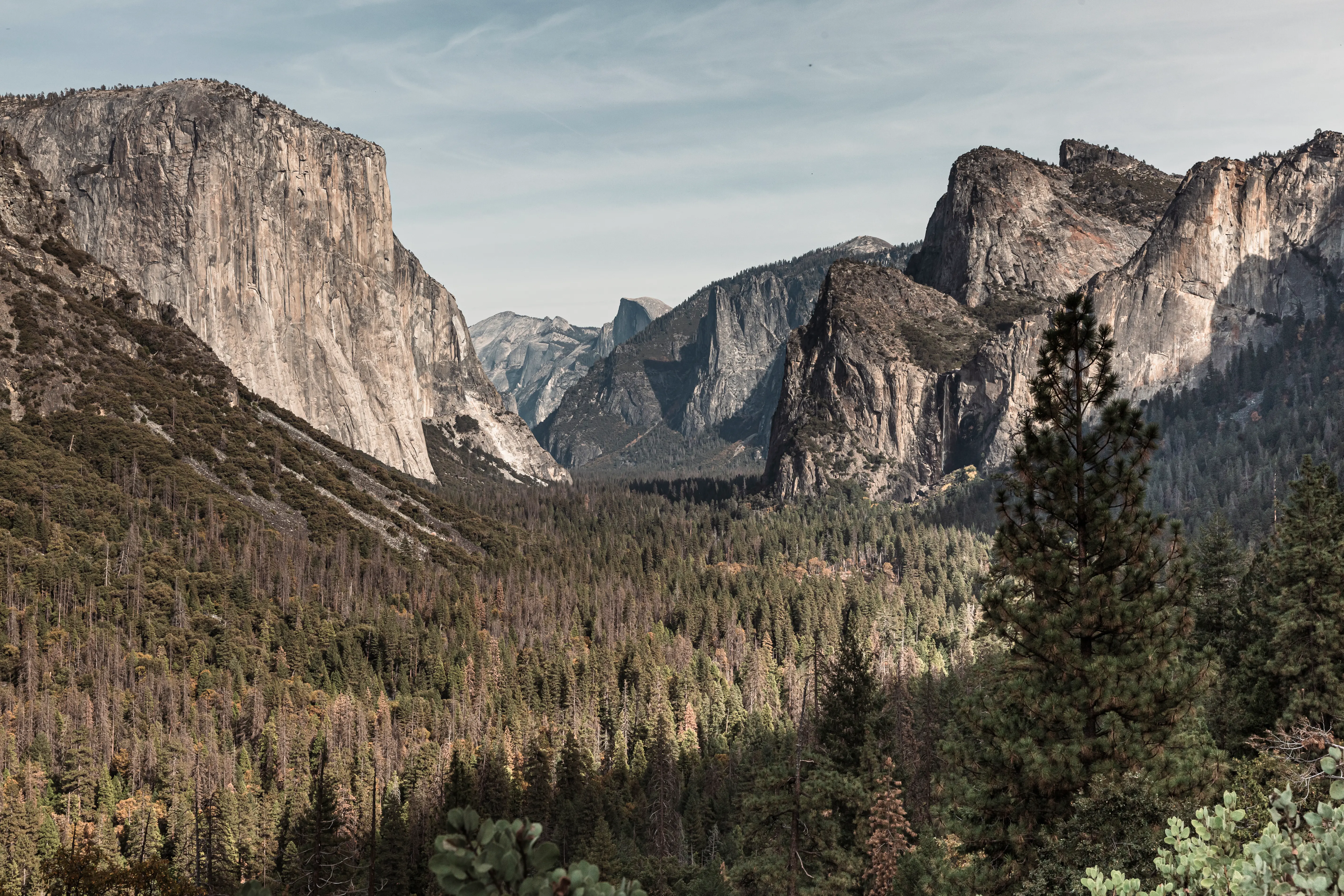 Autumn light across Yosemite Valley, California.