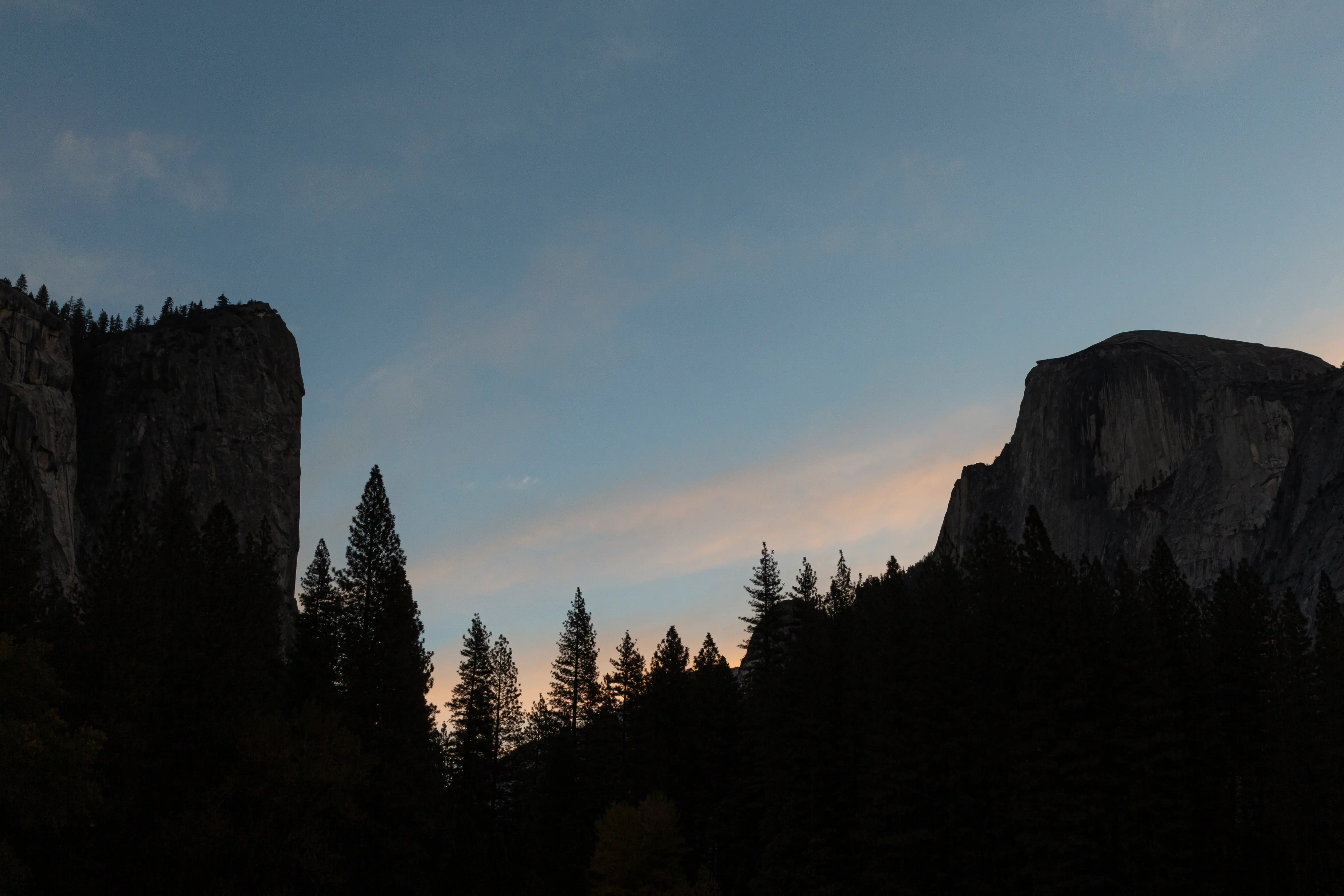 Autumn light across Yosemite Valley, California.