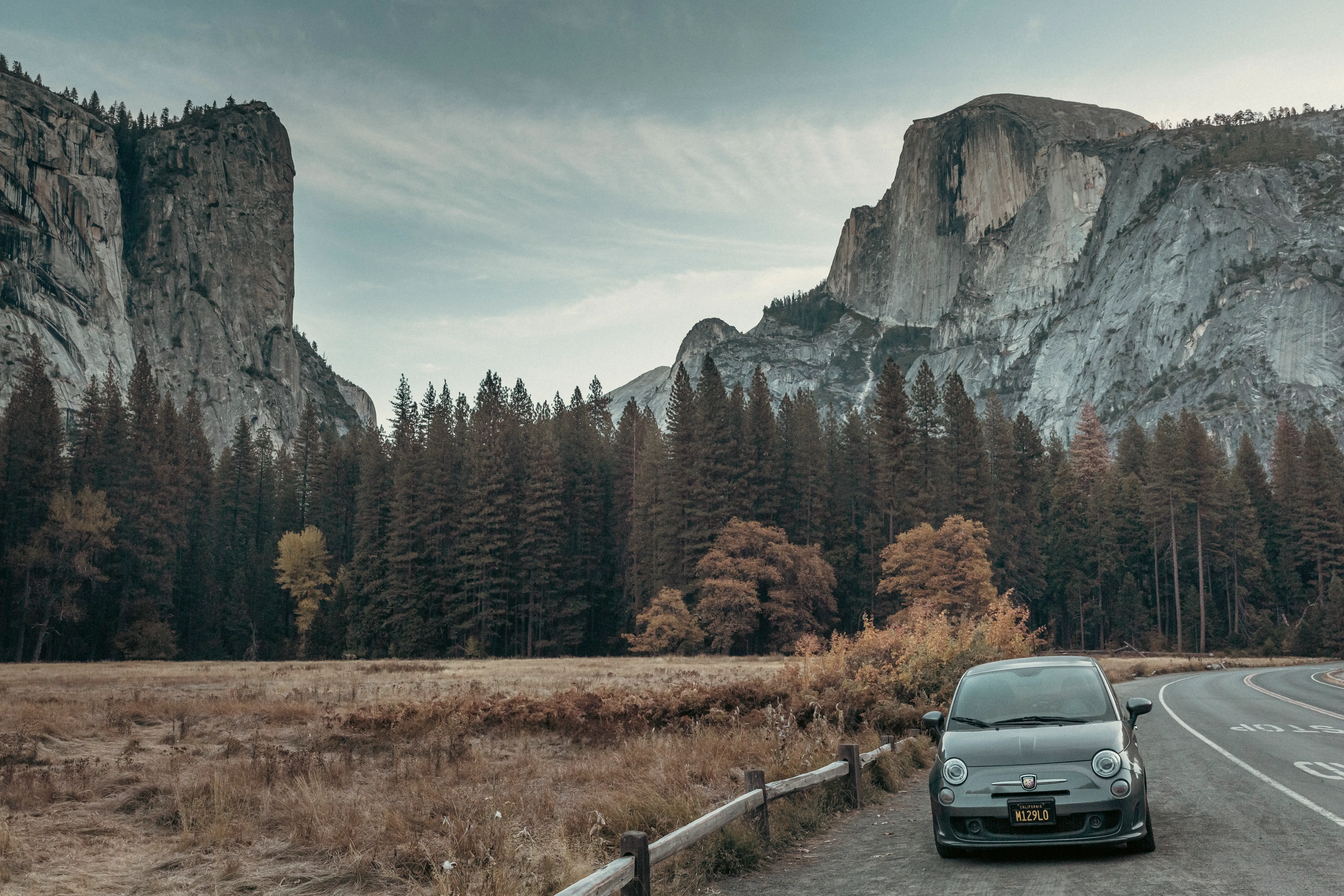 Autumn light across Yosemite Valley, California.
