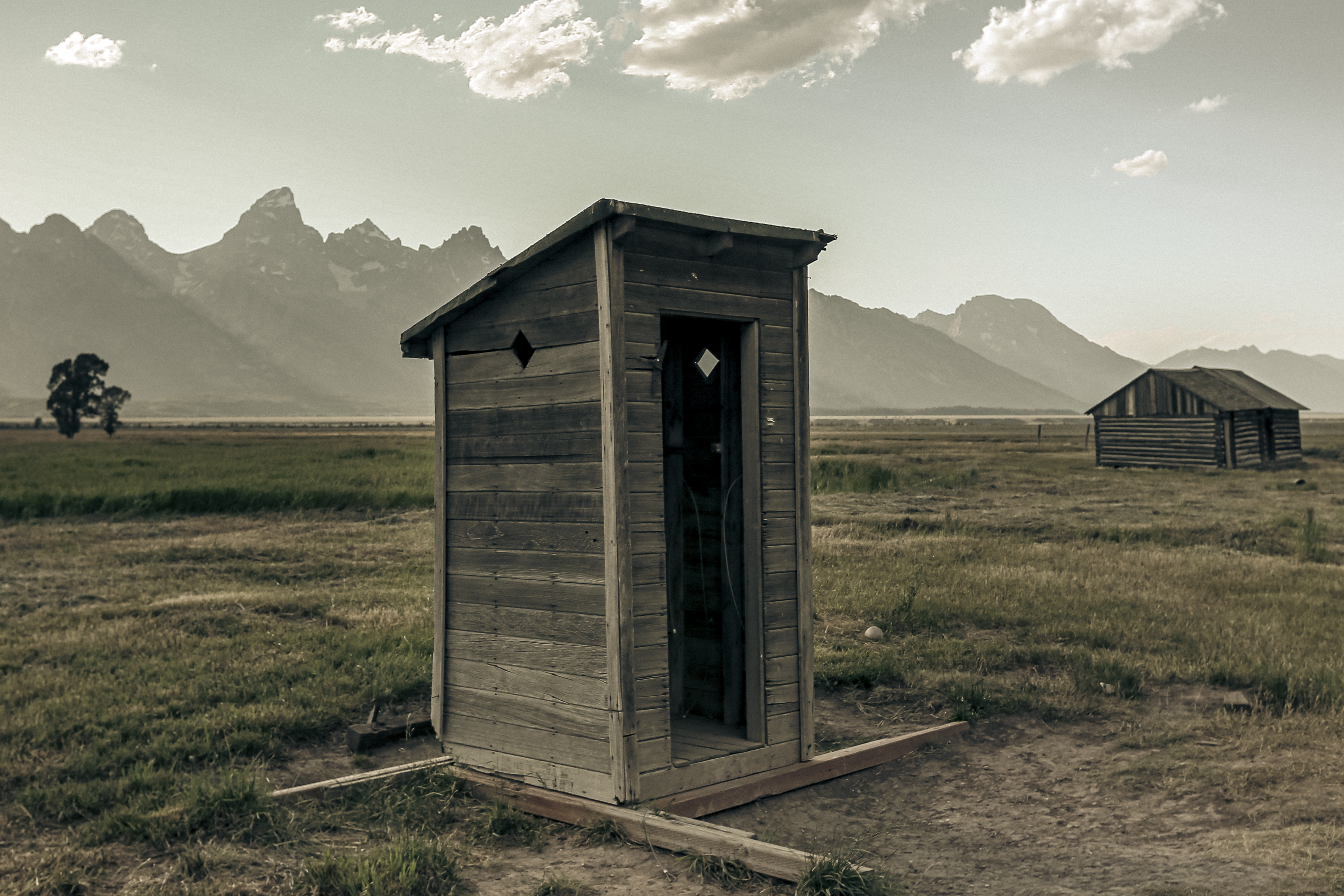 The jagged peaks of the Grand Teton range in Wyoming.